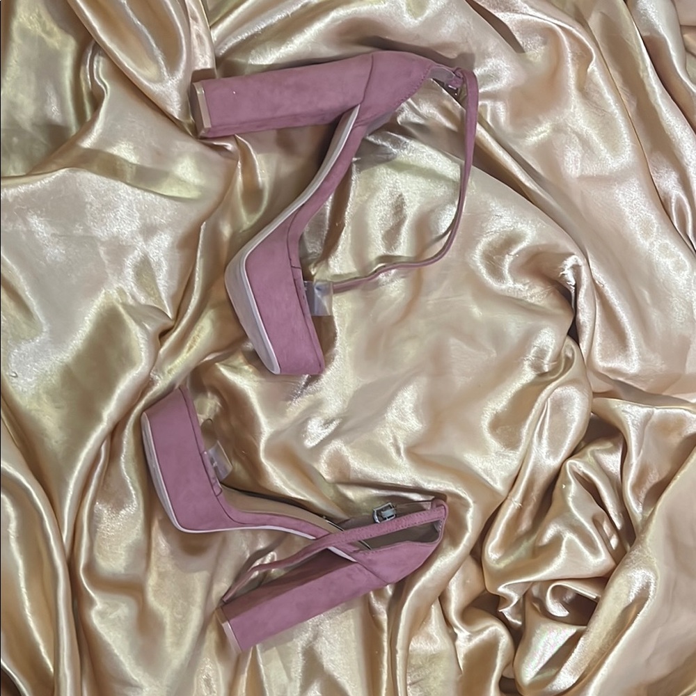 Elegant Pink Platform Heels